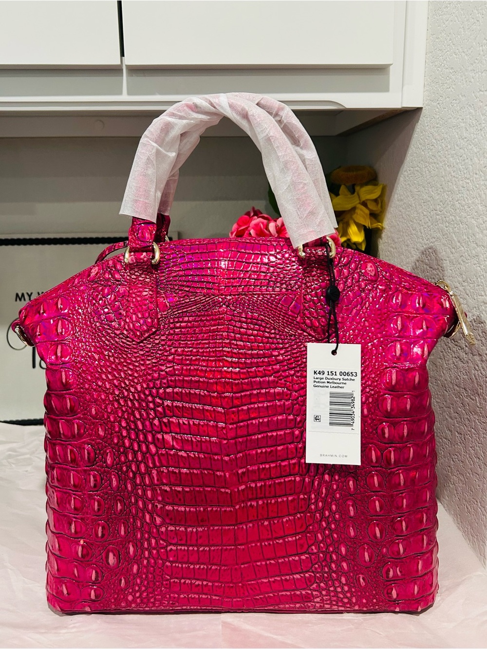 Brahmin Potion Large DUXBURY Satchel - Picture 5 of 9